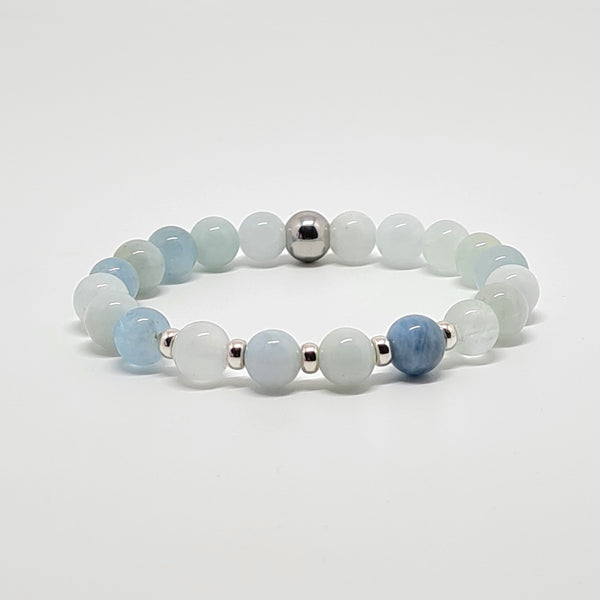 AQUAMARINE ENERGY GEMSTONE BRACELET