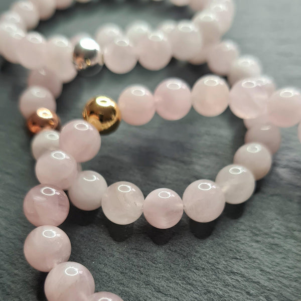 ROSE QUARTZ PURE ENERGY GEMSTONE BRACELET