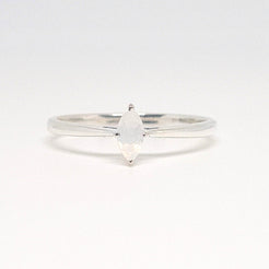 Moonstone minimal marquis gemstone ring
