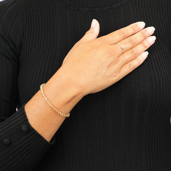 4MM CITRINE ENERGY GEMSTONE BRACELET