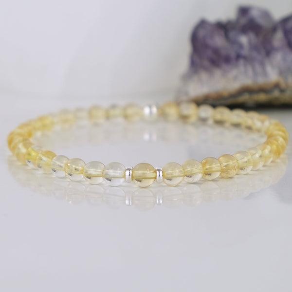 4MM CITRINE ENERGY GEMSTONE BRACELET