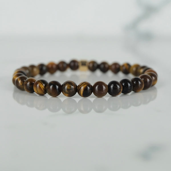 6MM TIGER EYE ENERGY GEMSTONE BRACELET