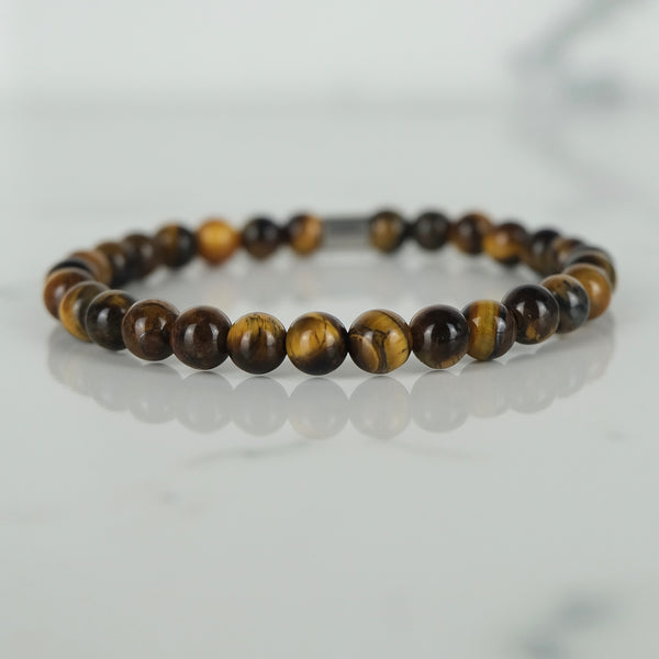6MM TIGER EYE ENERGY GEMSTONE BRACELET