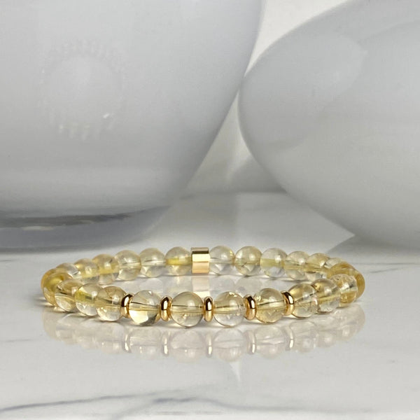 CITRINE GEMSTONE ENERGY BRACELET 6MM
