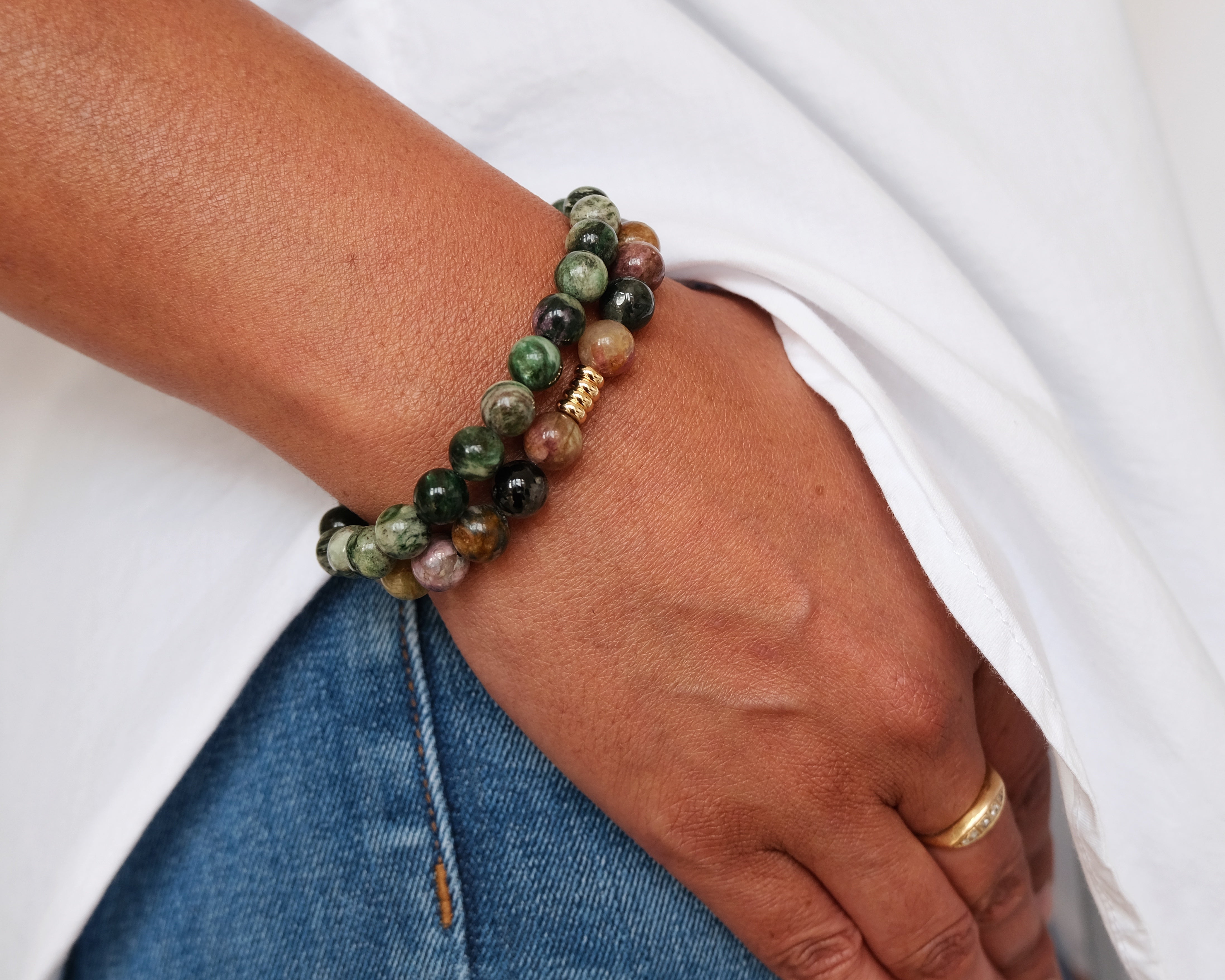 Rainbow Tourmaline Energy Gemstone Bracelet
