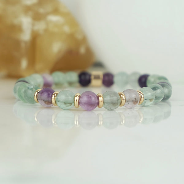 FLUORITE ENERGY GEMSTONE BRACELET