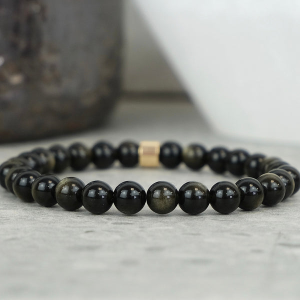 GOLDEN OBSIDIAN ENERGY GEMSTONE BRACELET
